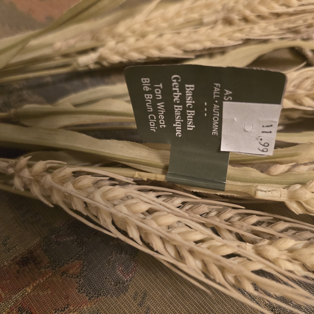 2/10 Ashland Faux Wheat Stems - Tan and Cream